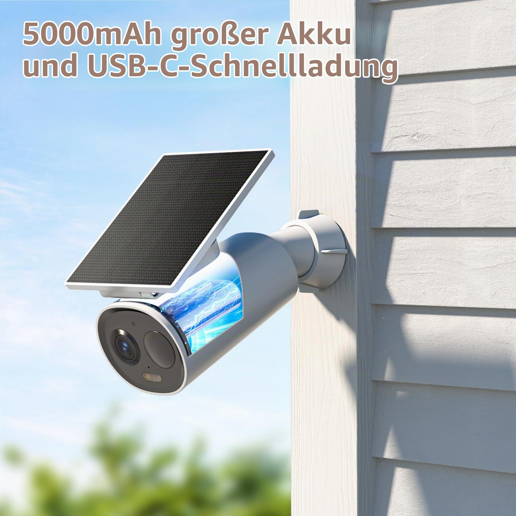 Imou Cell 3C All-in-one 100% kabellose, batteriebetriebene 3 MP WLAN-Überwachungskamera, inklusive Solarpanel