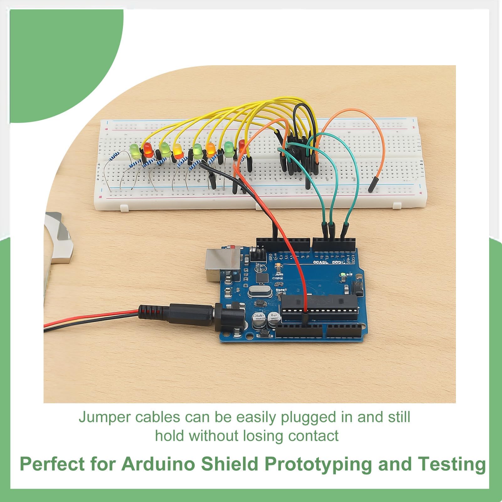 Set di 4 breadboard, kit di prototipi di circuiti PCB, senza saldatura, 2x830 punti e 2x400 punti, compatibile con progetti fai da te Arduino, Raspberry Pi 2/3/4/5, distribuzione Proto Shield - Blocch