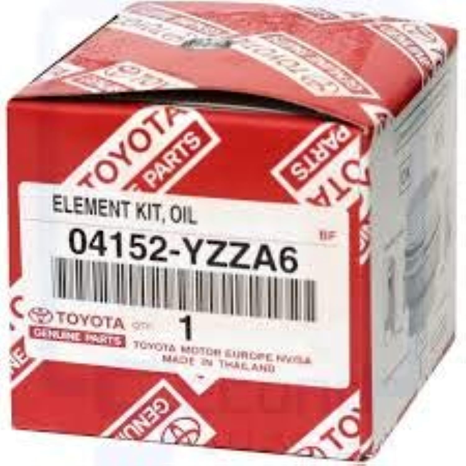 Genuine Toyota Prius – Filtro de aceite 1/2 – Funda (5 unidades, 5 cm) 04152-yzza6
