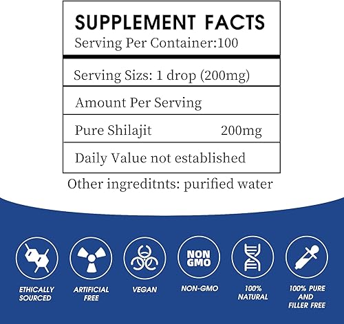 Miniatura 8 de Resina Shilajit del Himalaya, grado dorado puro, 100% natural con más de 85 oligominerales  Impulso de energía y apoyo inmunológico para hombres y