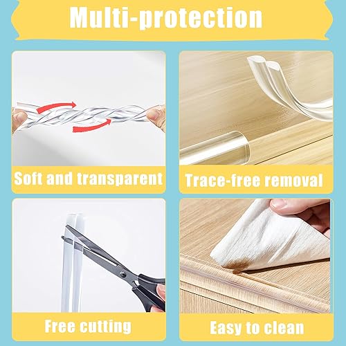 Miniatura 4 de Protector de esquina a prueba de bebé, protector de borde transparente, protectores de esquinas suaves para bebé, parachoques de seguridad de bordes