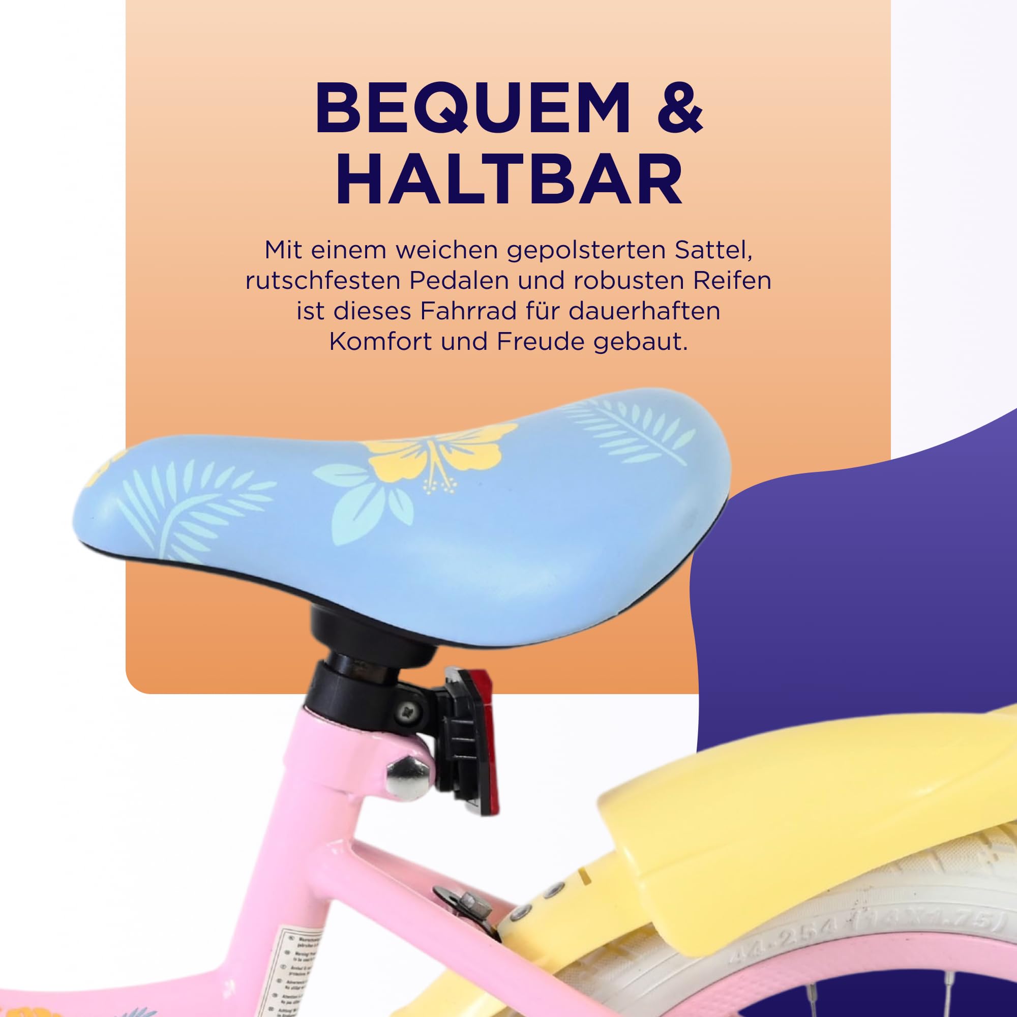 Volare Kinderfahrrad 12, 14, 16 Zoll für Mädchen und Jungen 3–6 Jahre – Offiziell Lizenziert mit Charaktermotiv – Stützräder, Rücktrittbremse und Handbremse