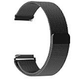 20mm Quick Release Watch Band Metal Strap for Samsung Galaxy Watch 7 6 5 4 3 FE 40mm 41mm 42mm 44mm 45mm 46mm Magnetic Mesh Watch Band for Amazfit Bip U Pro/GTS for Galaxy Watch Active/2 40mm 44mm