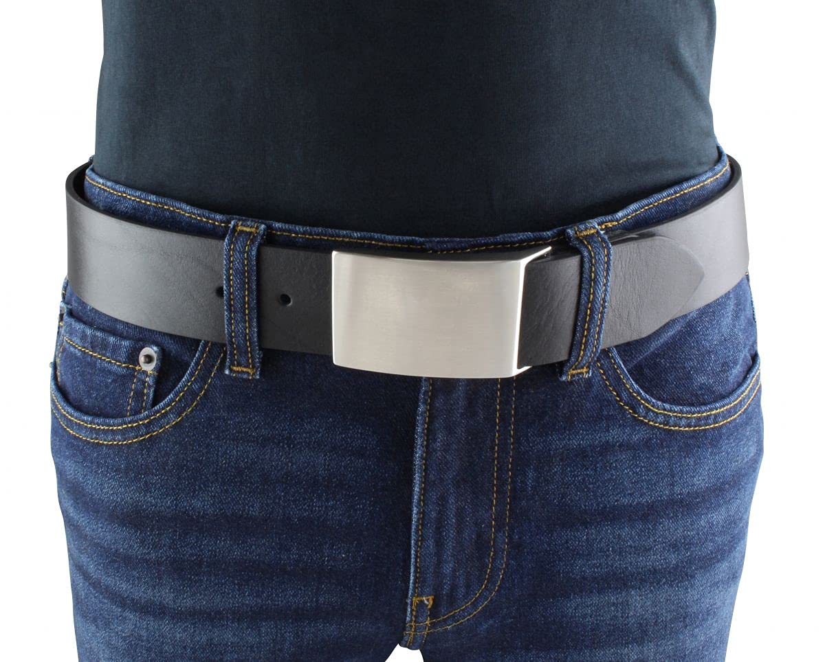 BELTINGER Gürtel aus Vollrindleder 4,5 cm | Jeans-Gürtel für Herren 45mm | Jeansgürtel mit Koppel