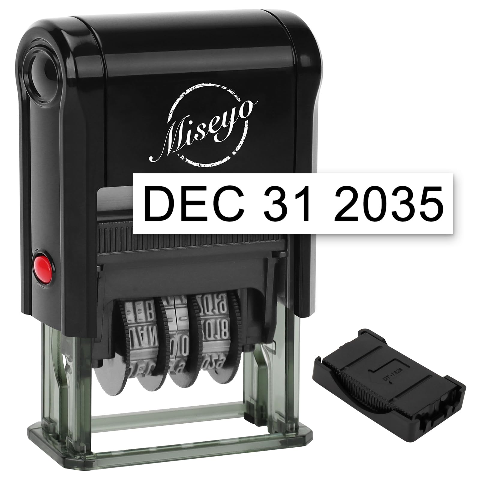 Miseyo Self Inking Date Stamps 2.New version - Black
