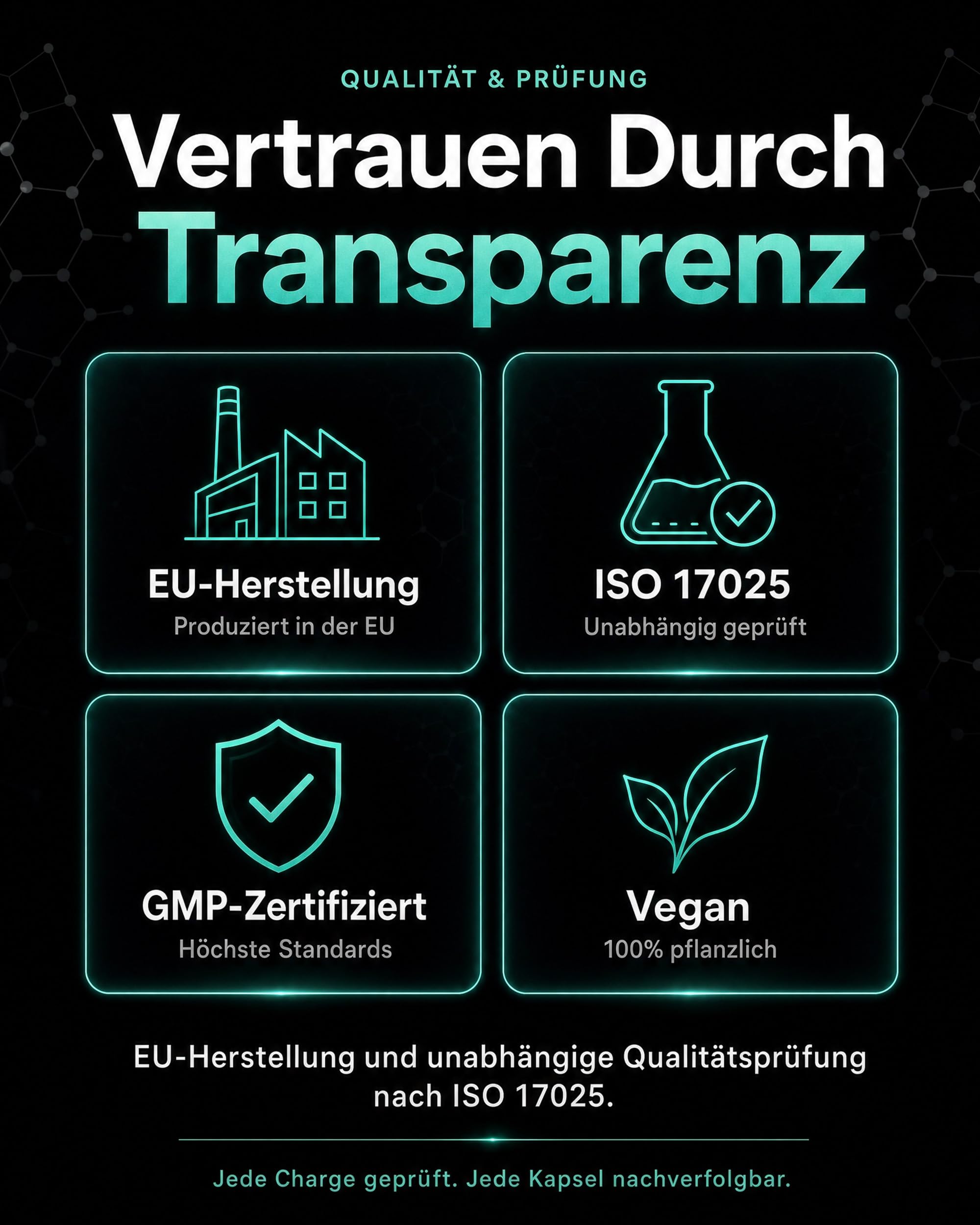 MindBoss Omega-3 DHA Vegan + Magtein Magnesium L-Threonat - Gehirn & Kognition Supplement - Algen-Quelle - ISO 17025 Geprüft - 120 Kapseln