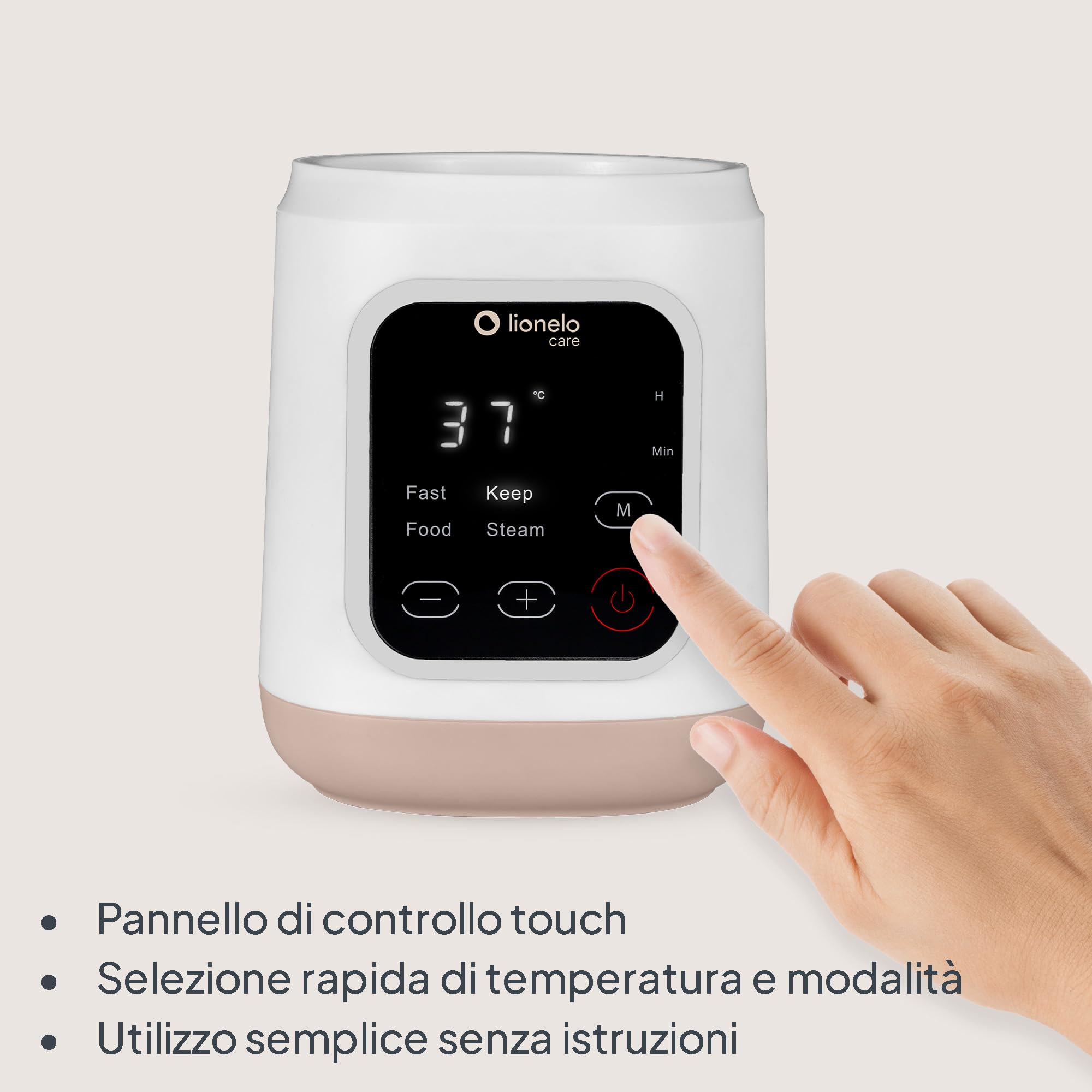 LIONELO Thermup 3.0 Scaldabiberon Elettrico 6 in 1 per Neonato | Sterilizzatore 99,9%, 400 W, Riscaldamento Rapido, Scongelamento, 35-100°C e Mantenimento Caldo fino a 24 Ore