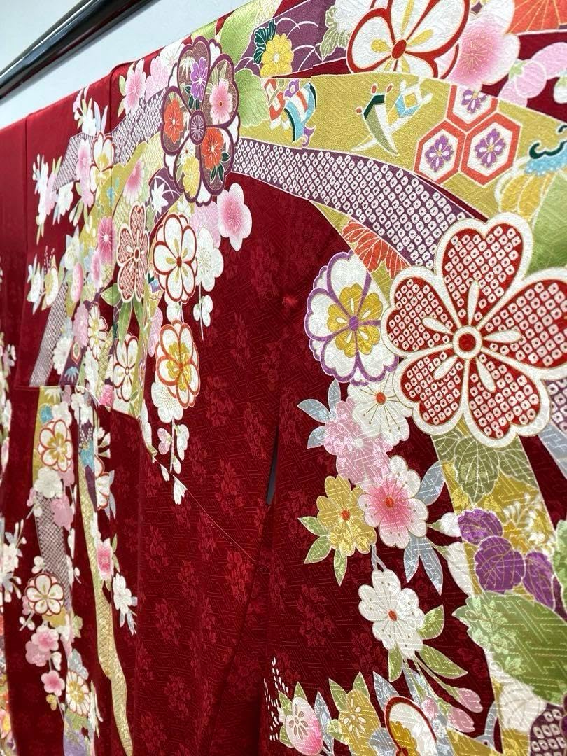 振袖 豪華 オファー 金駒 金彩 紋意匠 身丈173cm 撥水加工済 振袖 豪華