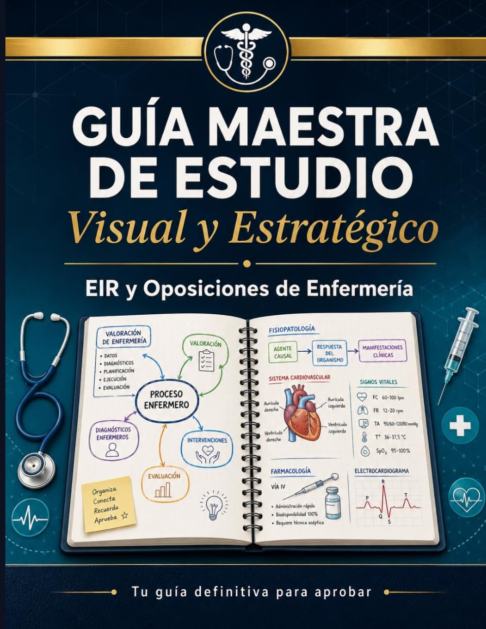 GUÍA MAESTRA DE ESTUDIO VISUAL Y ESTRATÉGICO: EIR Y OPOSICIÓN ENFERMERA: Guía rápida para preparar EIR y oposiciones en enfermería