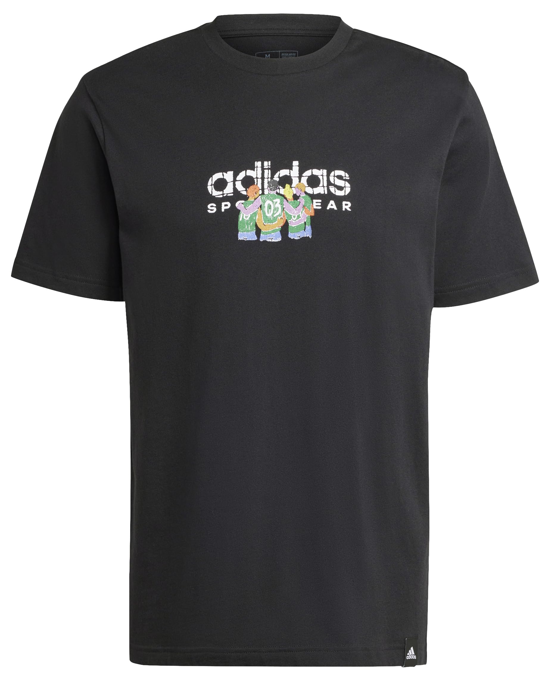 adidas Codes Linear Graphic tee Camiseta gráfica de Manga Corta Hombre