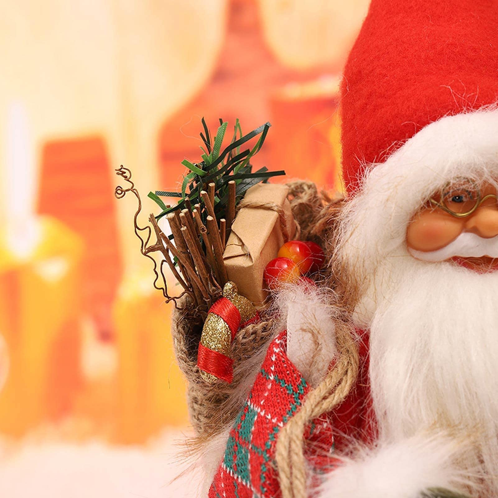 ITODA Kerstman, heupen, schudden, kerstmanfiguur, kleine