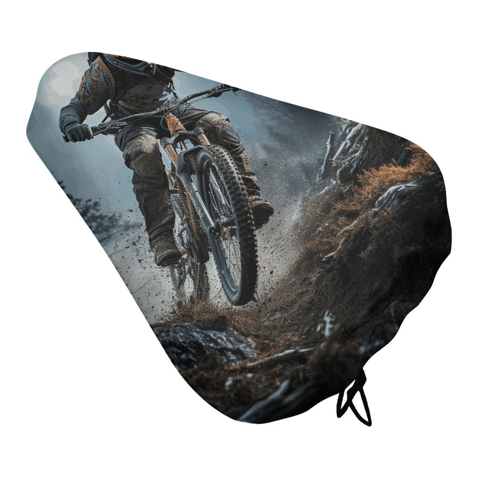 Mountain Bike Tournament Bike Seat Cover Waterproof Bicycle Seat Cover Rainproof Bike Saddle Cushion Covers Protector with Drawstring Washable Bike Saddle Cover for Women Men City/Mountain