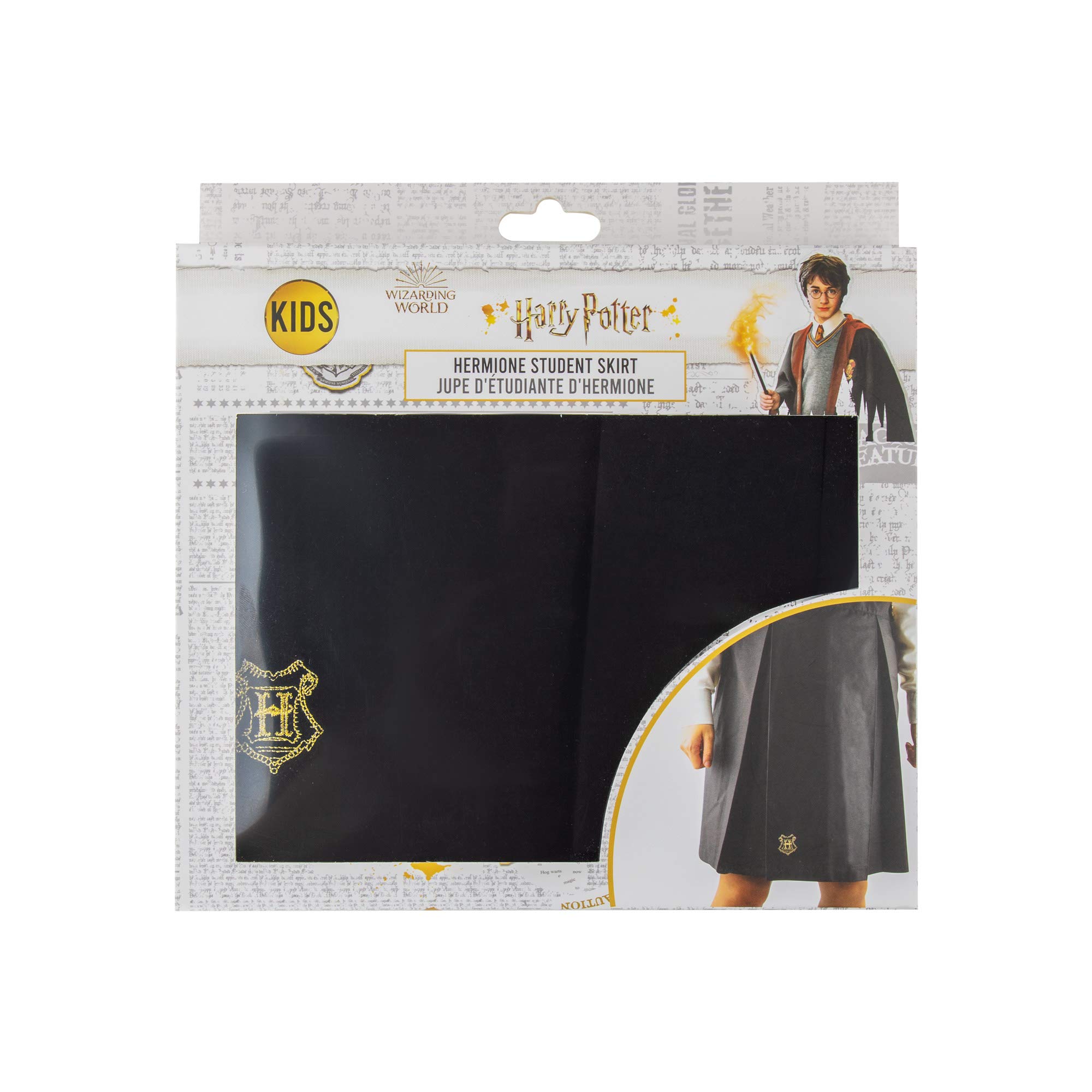 Cinereplicas Falda de estudiante Hermione - Harry Potter - Falda Informal Unisex Adulto Negro Tiro medio EU Large