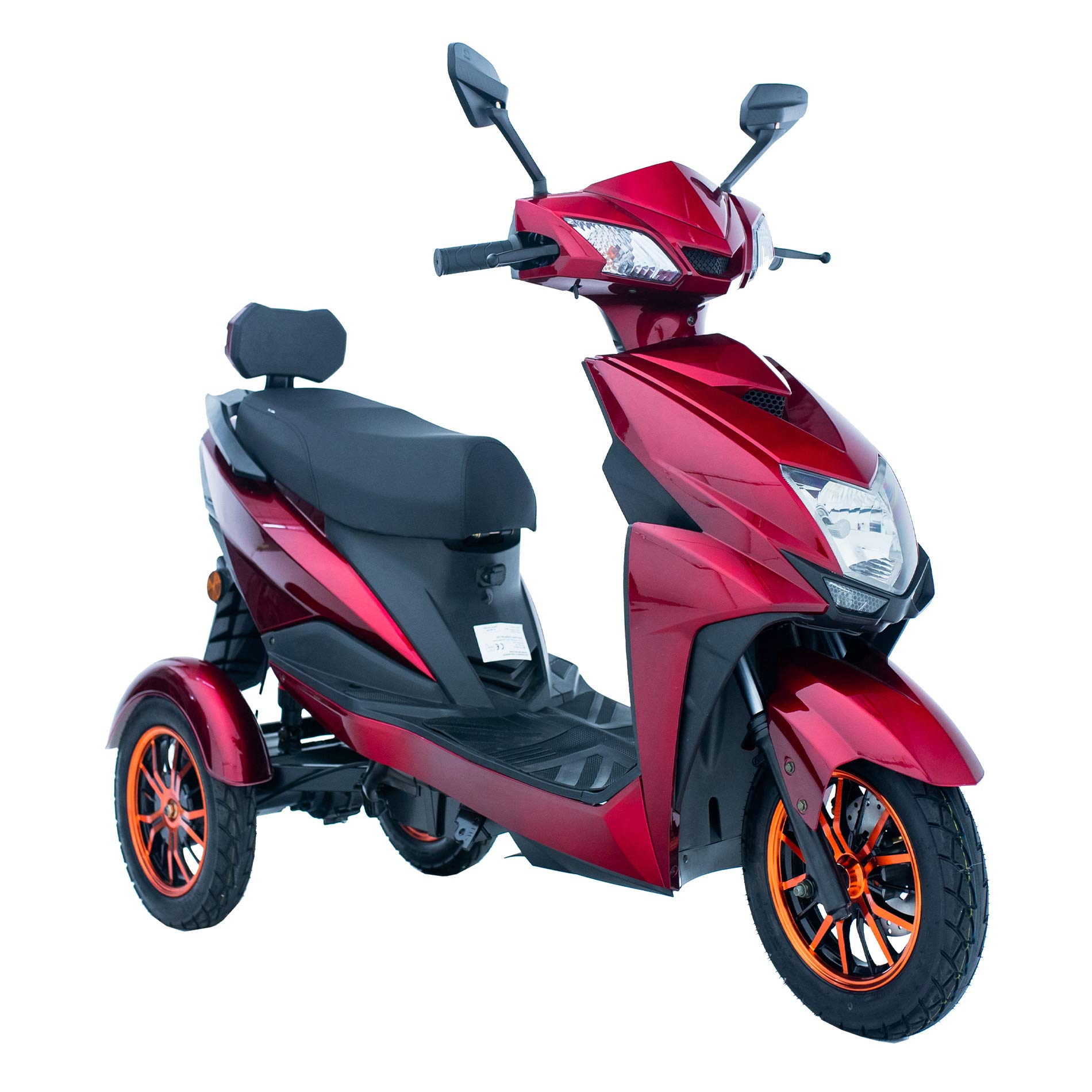 Green Power Three Wheeled Electric Mobility Scooter (Red)