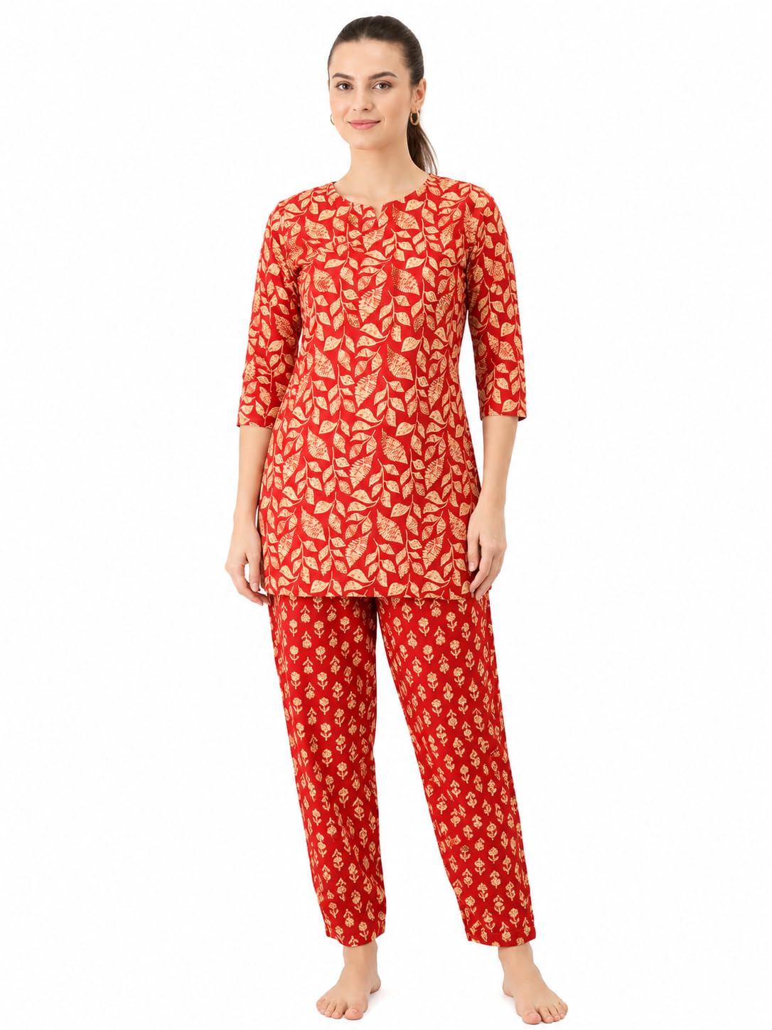 Women’s Night Suit Set,Lounge Wear,Printed Top & Pyjama Set for Women,Casual Sleepwear for Women,-picture-18