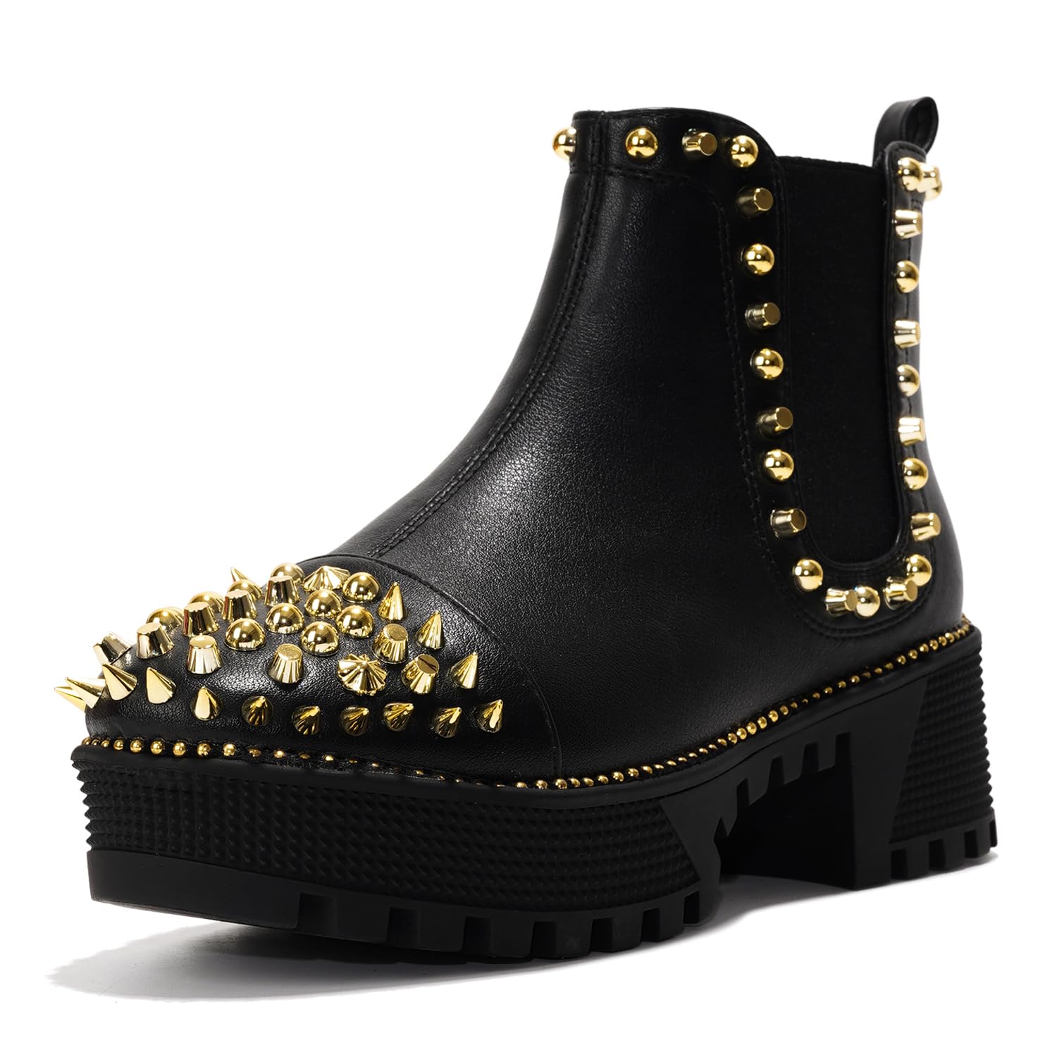 Cape Robbin Women's Spiky Platform Combat Boots