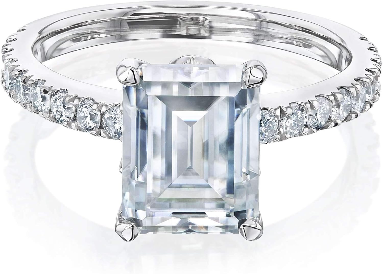 Kobelli 2.45ct Emerald Forever One Moissanite Tulip Head Ring (DEF/VS)