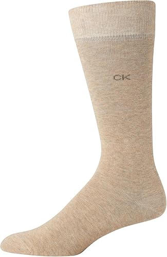 Miniatura 6 de Calvin Klein Calcetines de vestir para hombre - Calcetines de mezcla de algodón patrones y sólidos (paquete de 4)