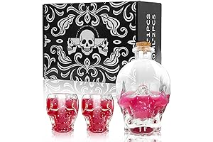 Crystal Head Vodka Bottle 750ml with Two 3oz Skull Glasses: The Perfect...