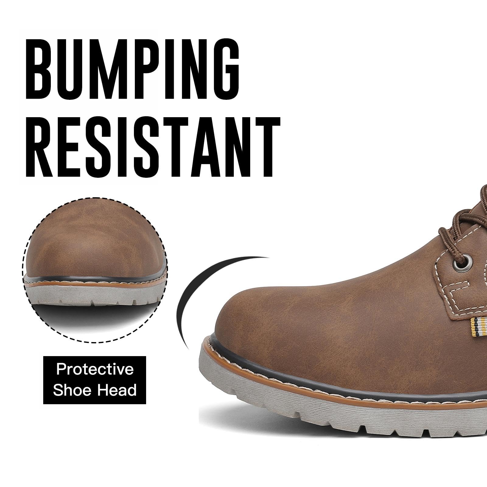 Mishansha Scarpe Uomo Stivaletti da Trekking Eleganti Scarpe da Ginnastica Stivali da Escursionismo Invernali Impermeabile Outdoor