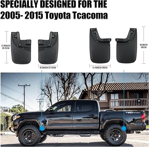 Miniatura 4 de Aletas de barro compatibles con Dodge ram 1500 2019 2022 2021 2022 2023 con guardabarros OEM, no requiere perforación, accesorios