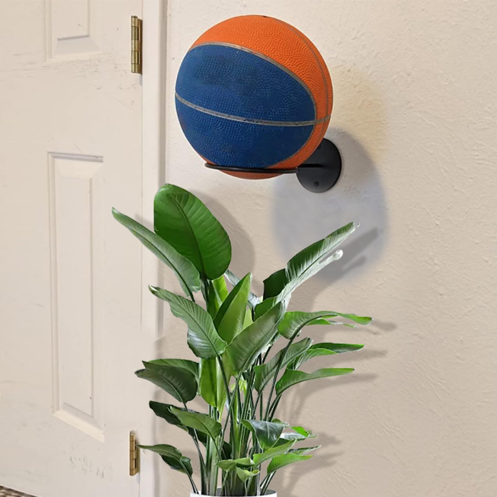 Amazon.co.jp: 壁取り付けボールホルダー、サッカーボール壁取り付け