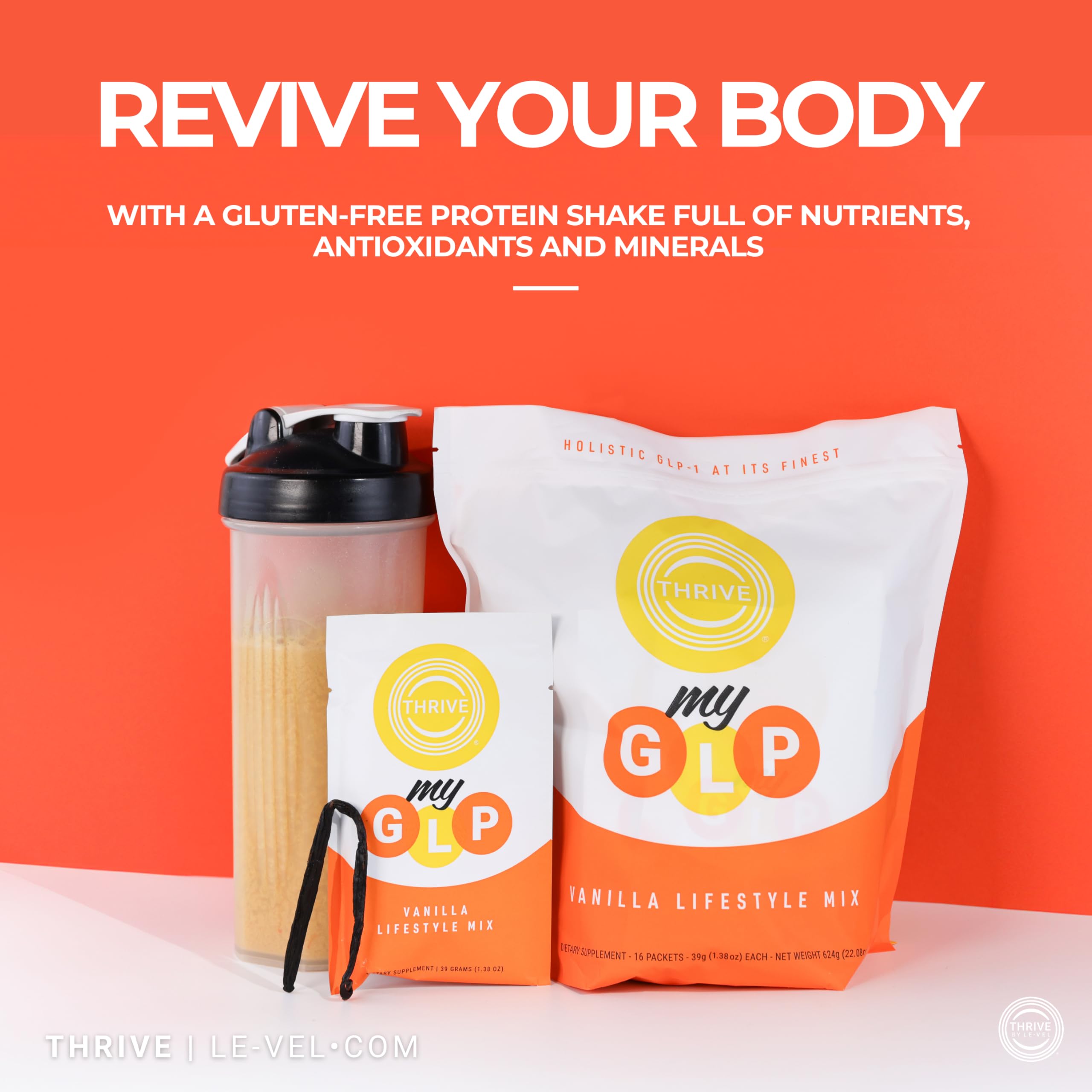 thrive level glp 1 reviews Amazon.com: Le-Vel Thrive myGLP – Advanced Metabolic & Muscle Support with  myHMB®, Berberine, and Probiotics – Vegan-Friendly Protein + Fiber Blend,  16 Packets (16 Packets (1.5 Pounds), Vanilla) : Health & Household