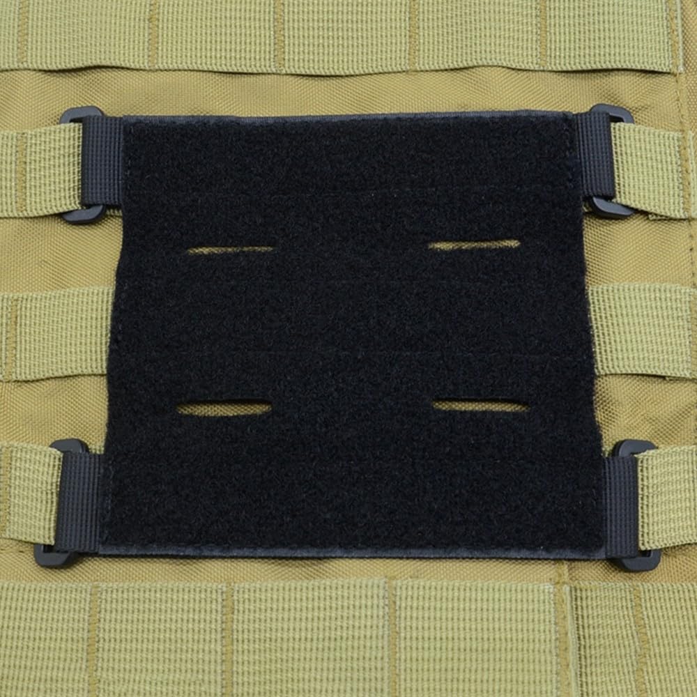 MiOYOOW Pannello Patch Molle 3PCS, Toppe tattiche Attacco Molle con Anello di Taglio per Gilet tattico Zaino da Esterno