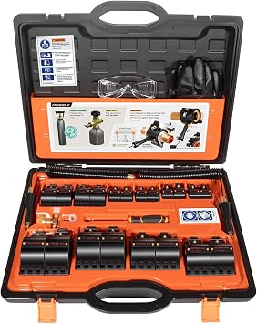 طقم تجميد الأنابيب، طقم تجميد الأنابيب CST2 لـ 1/8 "إلى 2" OD، استخدم CO2 لتجميد سباكة الأسلاك الأنبوبية، طقم أدوات إصلاح خط المياه، استبدال طقم تجميد الأنابيب الباردة
