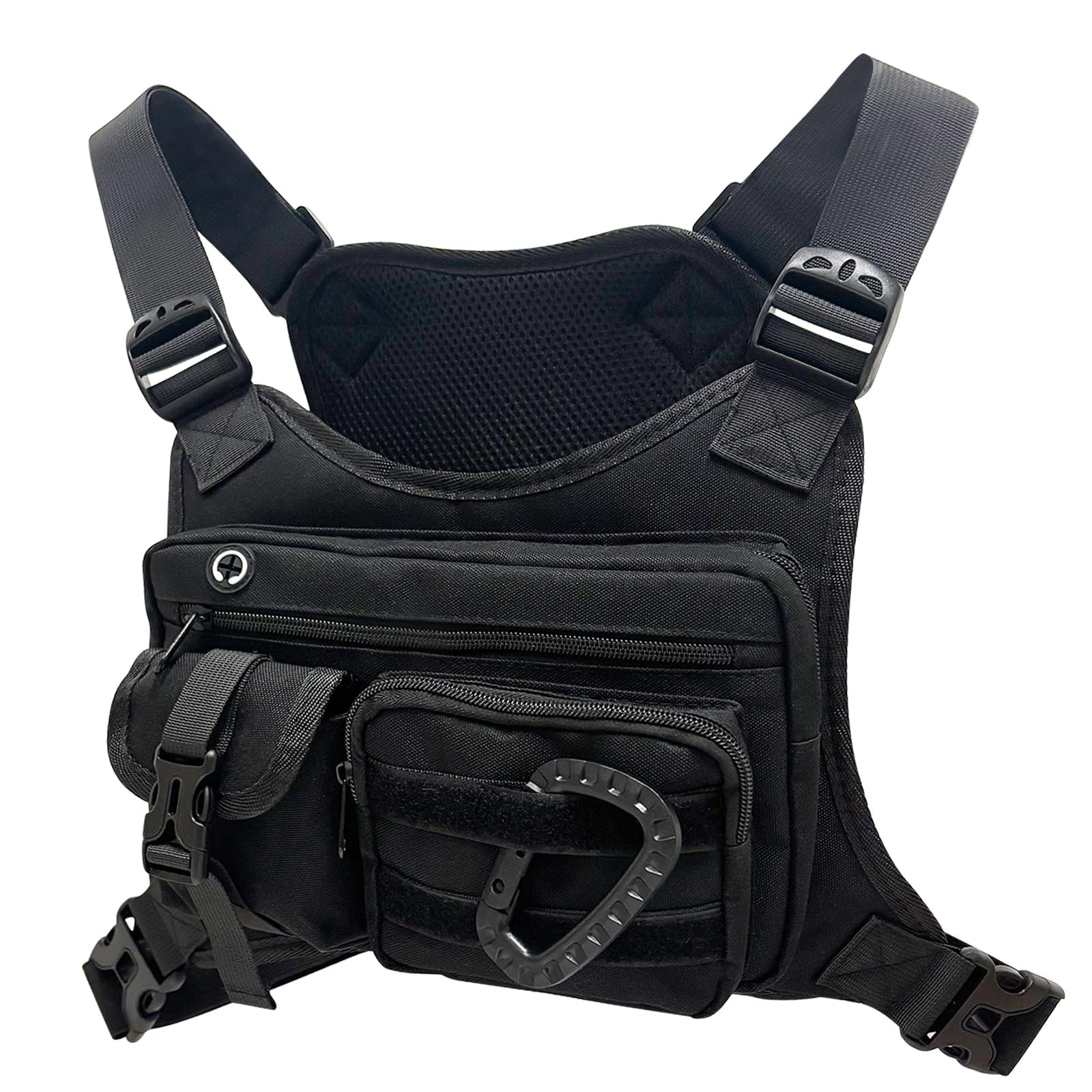 srkspyfd Outdoor Chest Pack for Men Women, 900D Oxford Durable Chest Bag With Detachable Mini Coin Pouch, for Hiking Camping Running Cycling Gym-picture-12