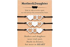 Mother Daughter Bracelets Set for 2/3 - Valentines Gifts for Kids Girls