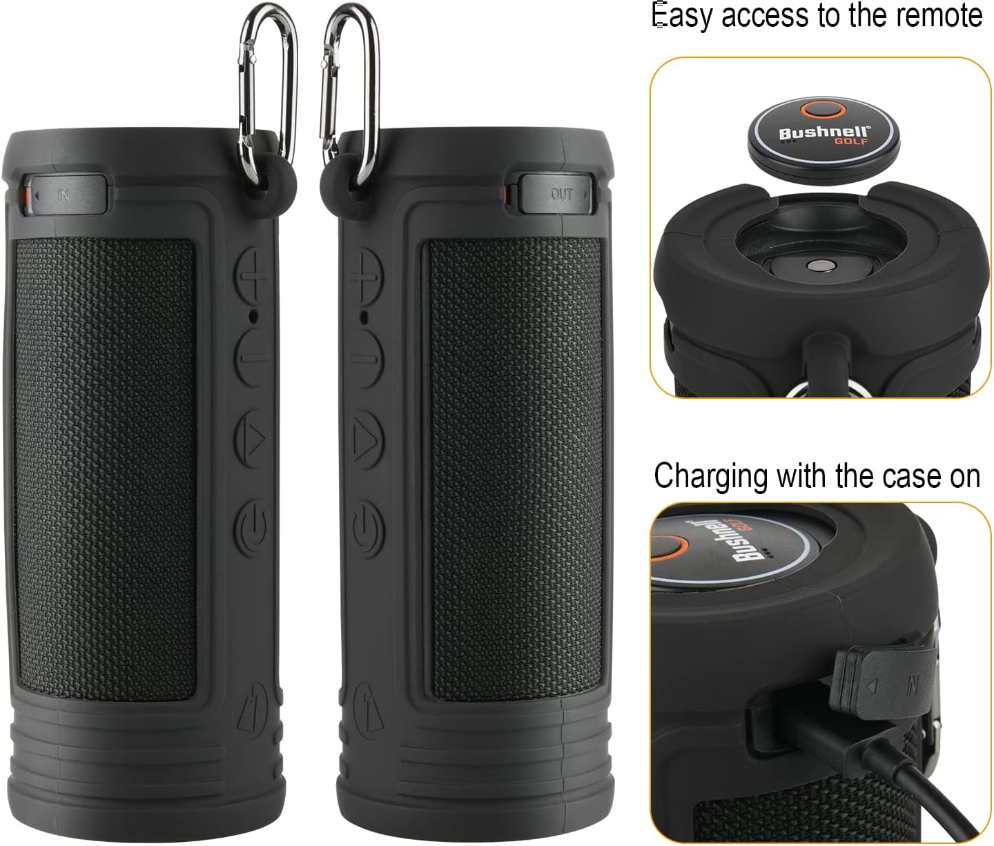 TXEsign Silicone Case for Bushnell Wingman GPS Golf Speaker Travel Carrying Protective Cover Pouch