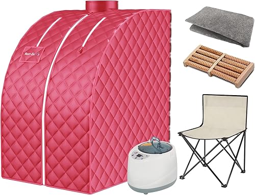 Sauna portátil, sauna de vapor personal para el hogar con control remoto, tienda de sauna interior para relajación terapéutica en casa con silla
