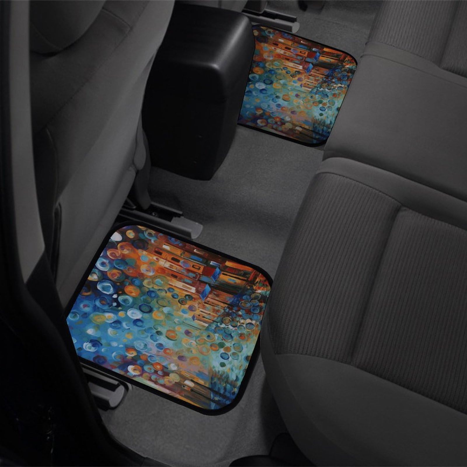 4 tappetini per auto, resistenti, antiscivolo, facili da pulire, adatti per la maggior parte delle auto, per tutte le stagioni, universali, adatti per SUV, berline e camion