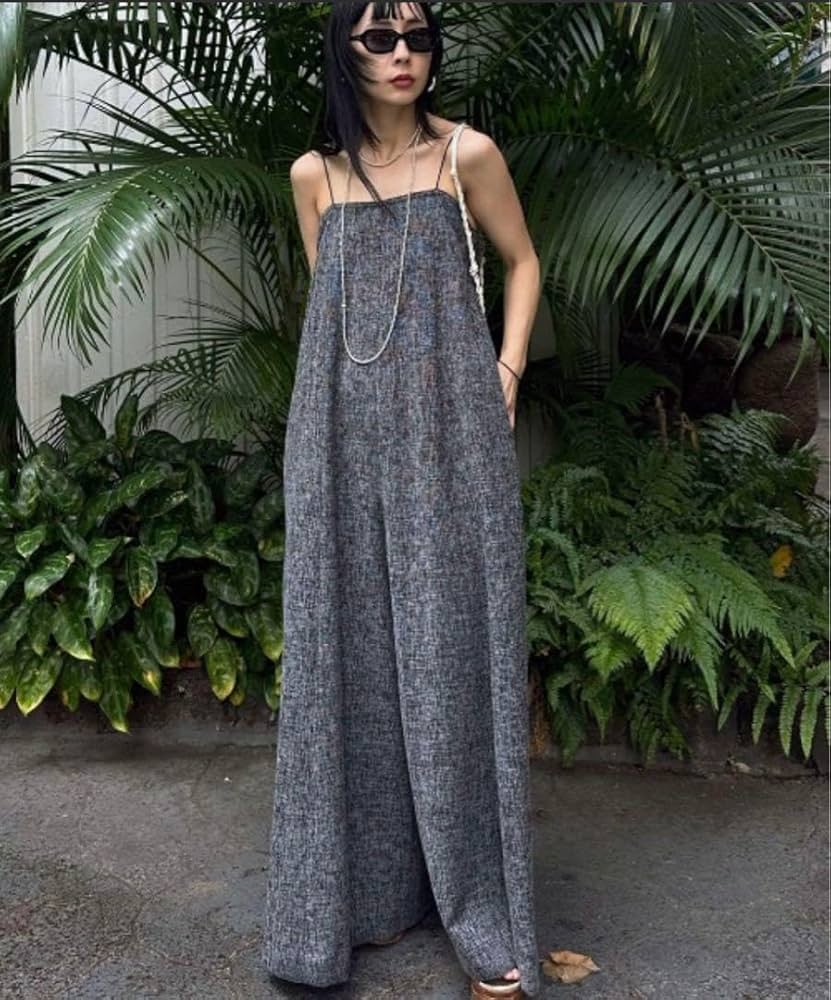MEDI COMFORTABLE FLARE ROMPERS ブラック Ameri MEDI COMFORTABLE FLARE ROMPERS