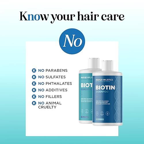 Miniatura 8 de Champú y acondicionador de biocina natural para pérdida de cabello, bloqueador DHT, estimulador de folículos para el crecimiento del cabello,