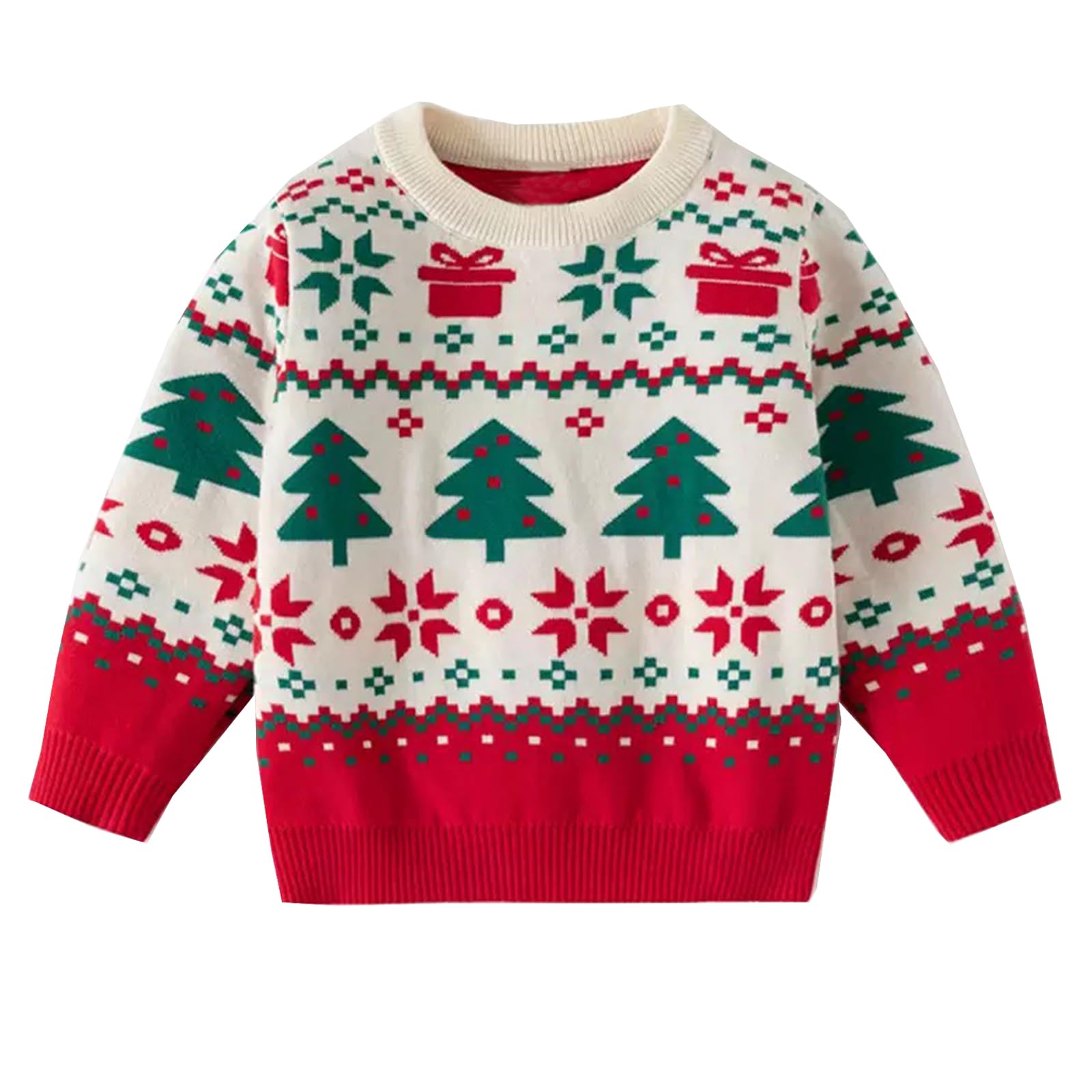Ugly Christmas Sweater for Girls Funny Xmas Knit Pullover Shirts Kids Child Holiday Jumper Tops Outfit 2-14 Years