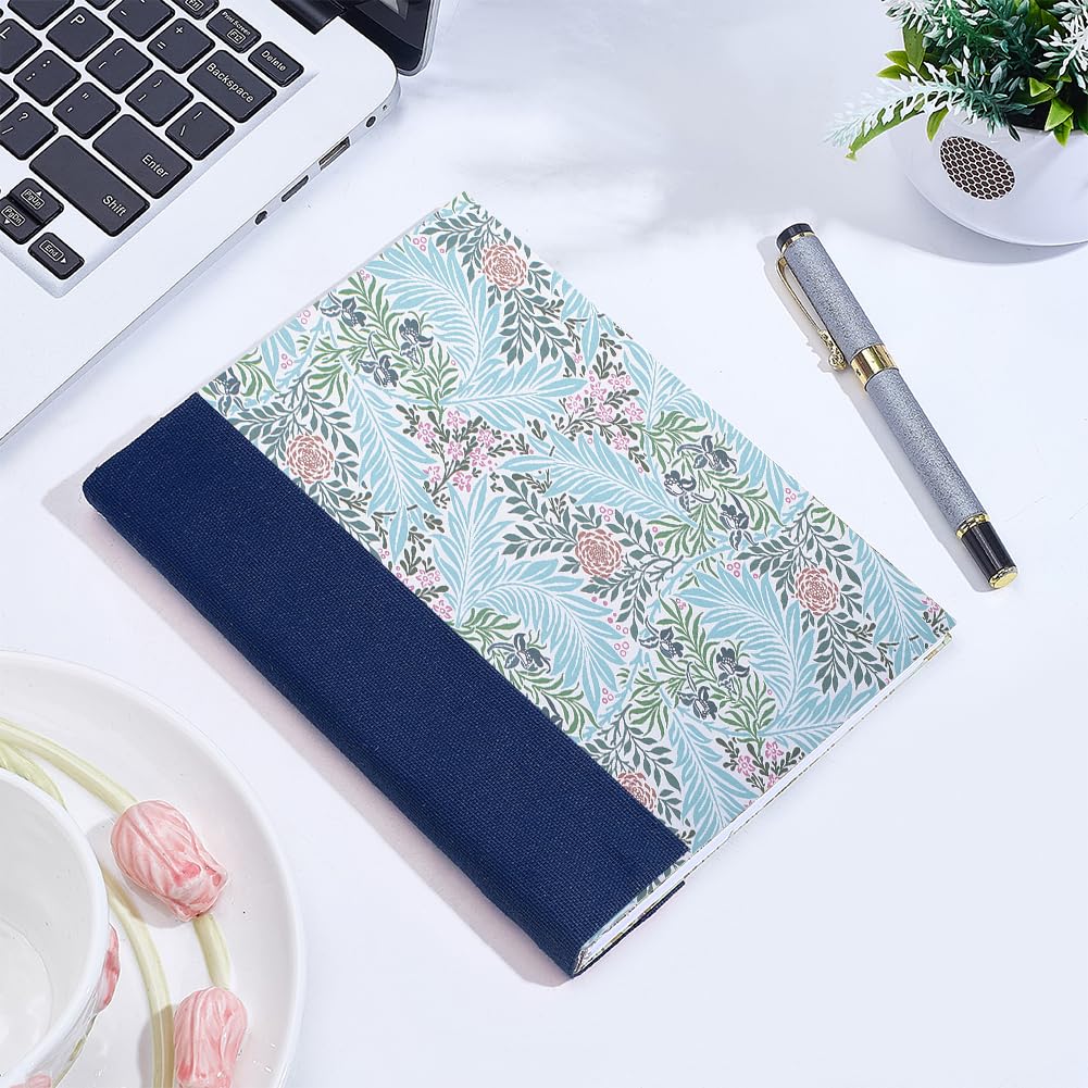 WEBEEDY DIY Buchbinden Starter Set Bereit Ihre Eigenen Notizbücher Mit Blumenmotiven Und A4 Papieren Zu Erstellen Falzbeine Stoff Buchumschlag Und Buchbindewerkzeuge Zurück Zur Schule