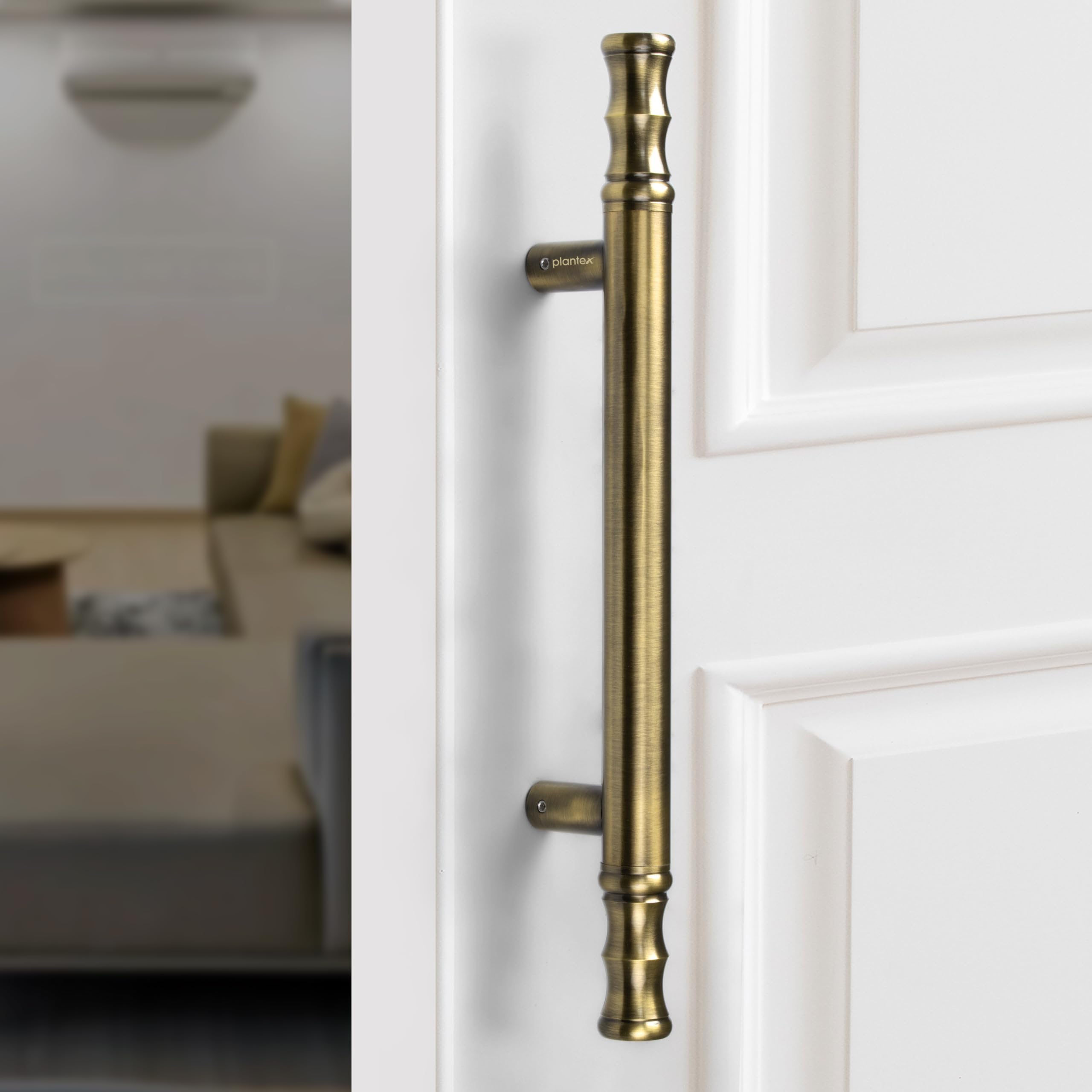 Plantex Stainless Steel 14 Inch Main Door Handle/Glass Wooden Door Handle/Pull-Push Handle/3 Years Warranty Pack of 1 (Satin White and Chrome Finish) — Amazon image 11