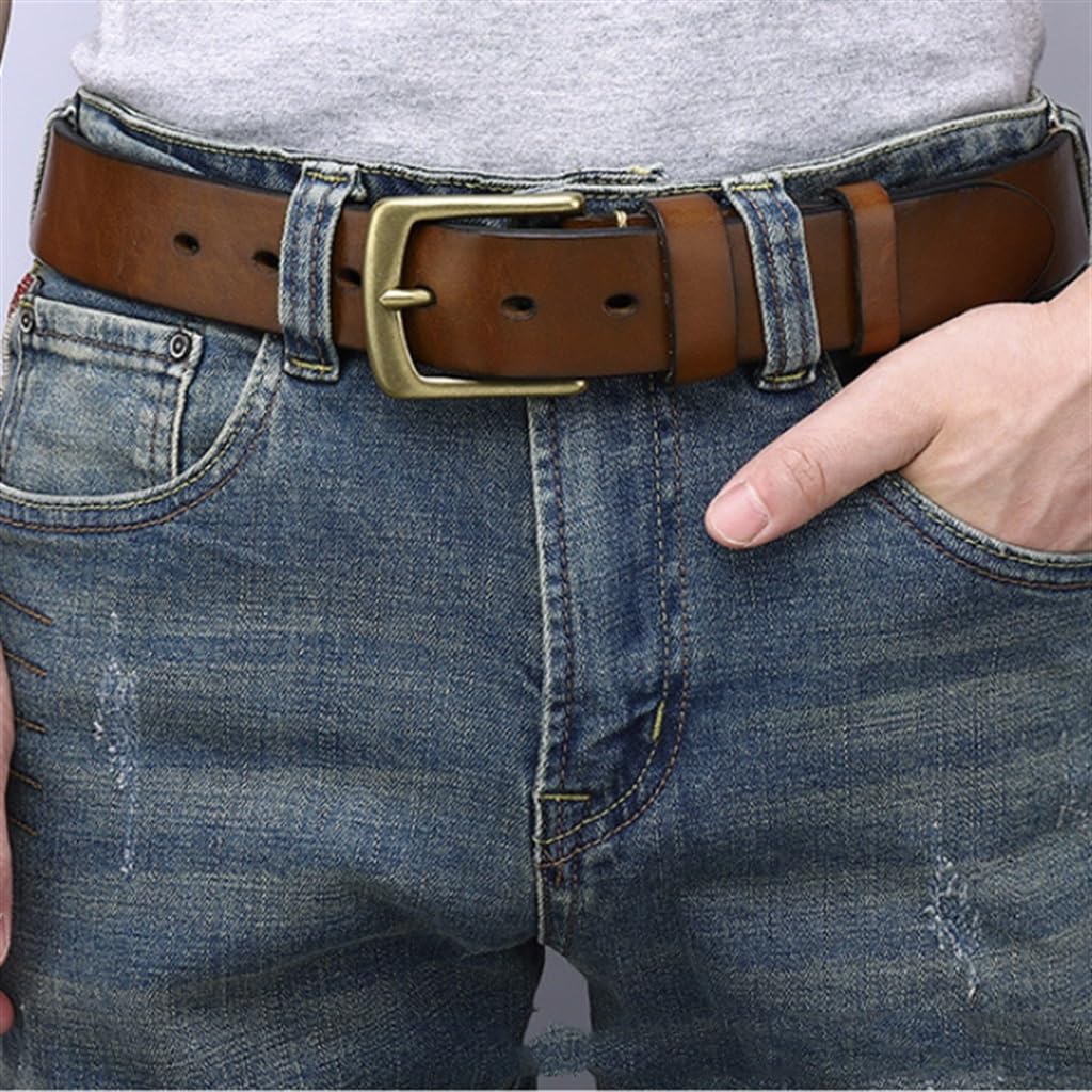 Amazon.com: YMGSCC Thickened Top Layer with Men's Needle Buckle