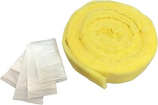 Frost King Fiberglass Pipe Wrap Insulation Kit 3x1/2x50' - Prevents Freezing, Sweating on Hot/Cold Pipes