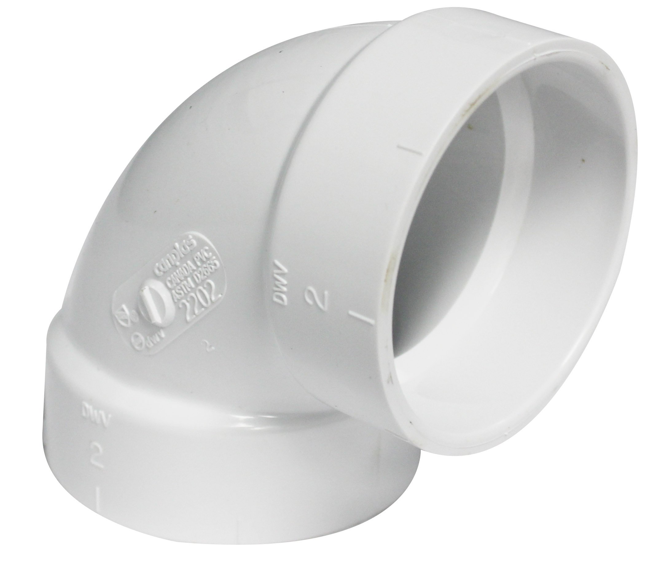 Amazon.com: Canplas 192202 PVC DWV 2 90-Degree Vent Ell HXH, White