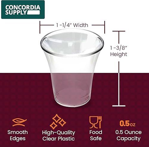 Miniatura 10 de Vasos de comunión  Premium desechables  Se adapta a bandejas estándar de comunión sagrada de 1-38 pulgadas (1000 color uva)