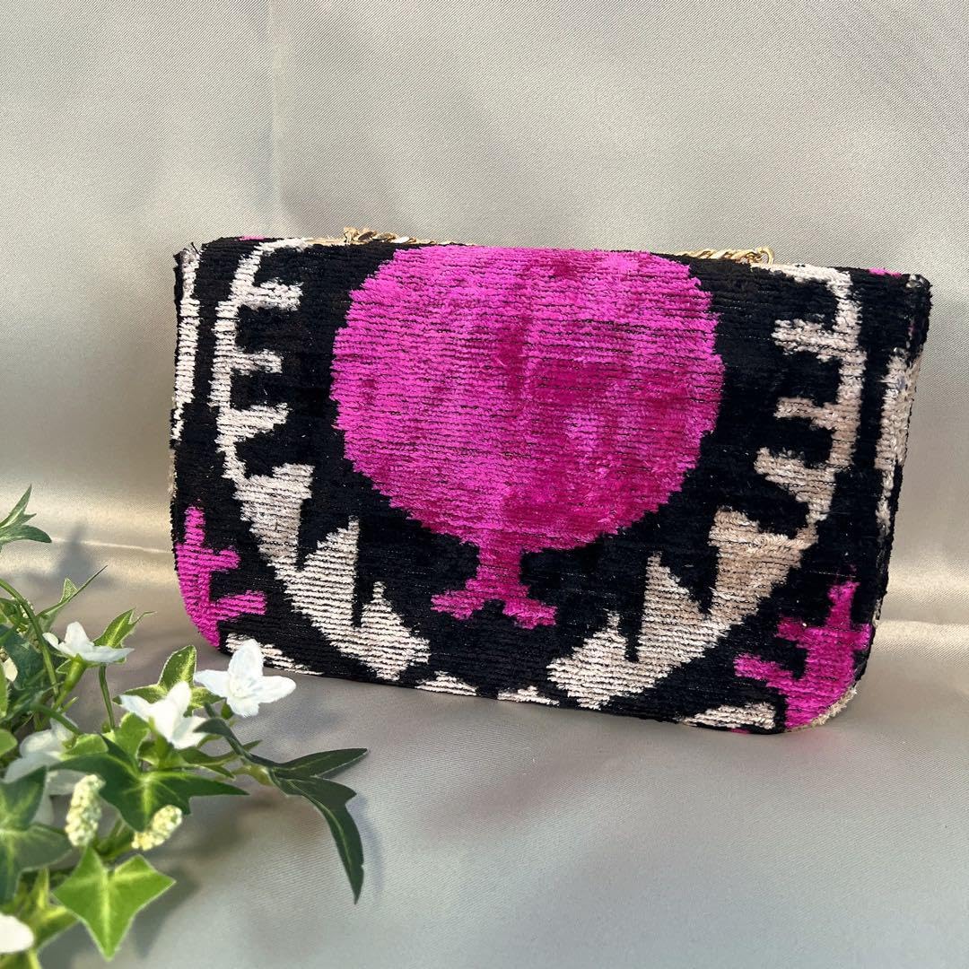 Amazon.co.jp: トルコ輸入 ikat シルクベルベット イカットバッグ