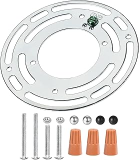 uxcell Light Crossbar Kit 4 Inch Diameter Circle Mounting Bracket Universal Lamp Fixture with Screws and Nuts for Chandelier Wall Lighting