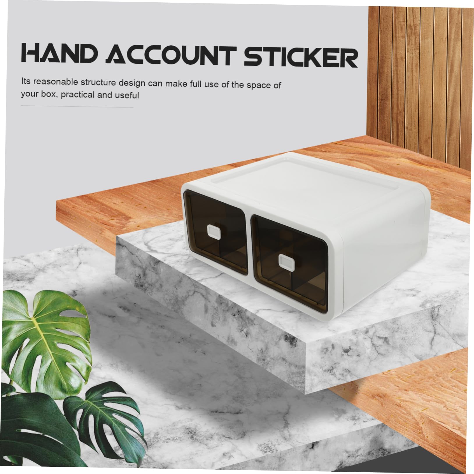 Holibanna 1pezzi Scatola Organizer Per Biancheria Intima e Calze Con Scomparti Design Impilabile e Resistente Per Casa Contenitore Versatile Per Calzini Cravatte e Piccoli Oggetti