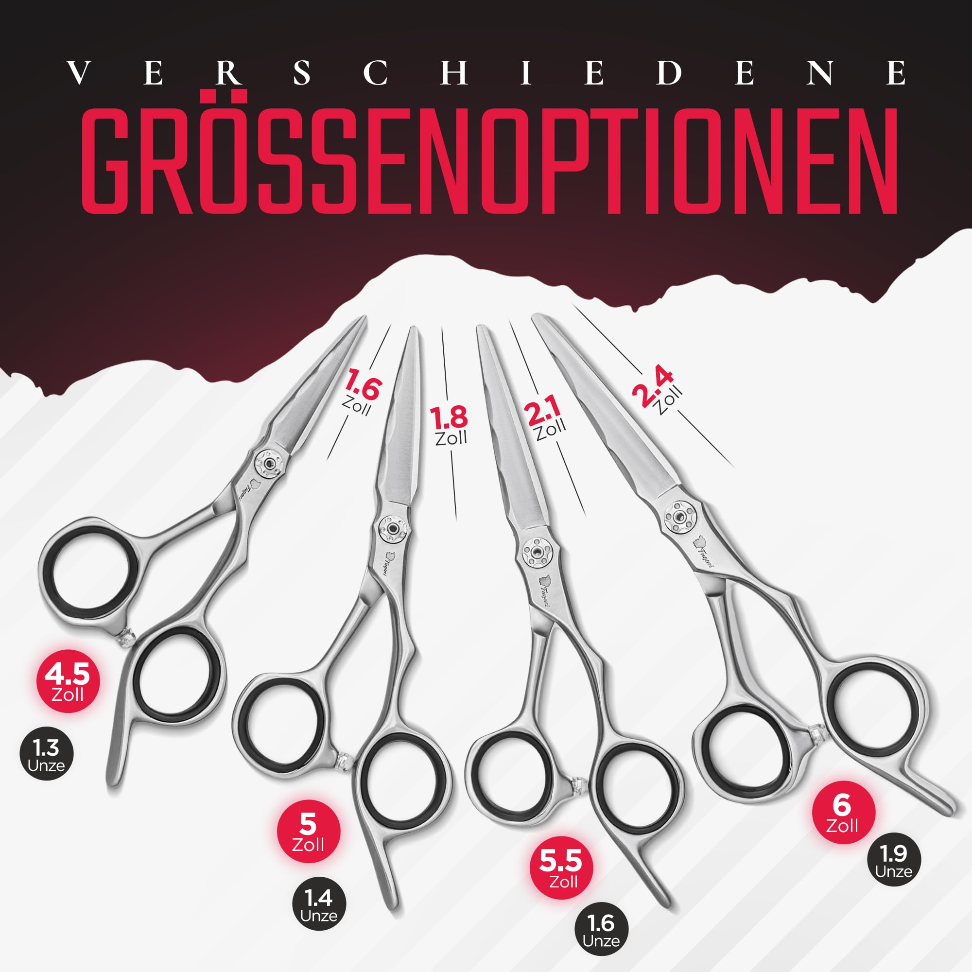 Fagaci Haarschneideschere 5.5" Japanischer Stahl für Ultrapräzise Schnitte, Haarschere mit Rasiermesserscharfen Klingen, Friseurschere Profi, Schere Haare Schneiden Extrem Langlebig, Frisörenschere