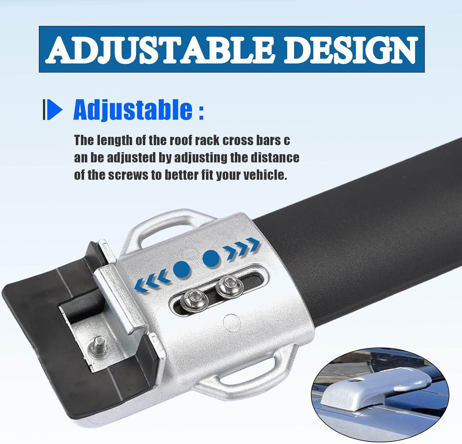 Roof Rack Cross Bar 2010-2023 Compatible with Lexus GX460 Crossbars OE Style #PT278-60091