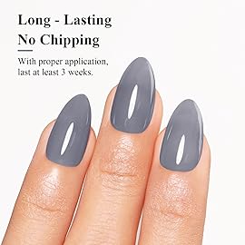 Imtiti Jelly Gel Polish, 15ML Sheer Grey Jelly Gel Nail Polish Translucent Spring Summer Nail Gel Polish LED UV Gel Nail Polish for Nail Art DIY Manicure