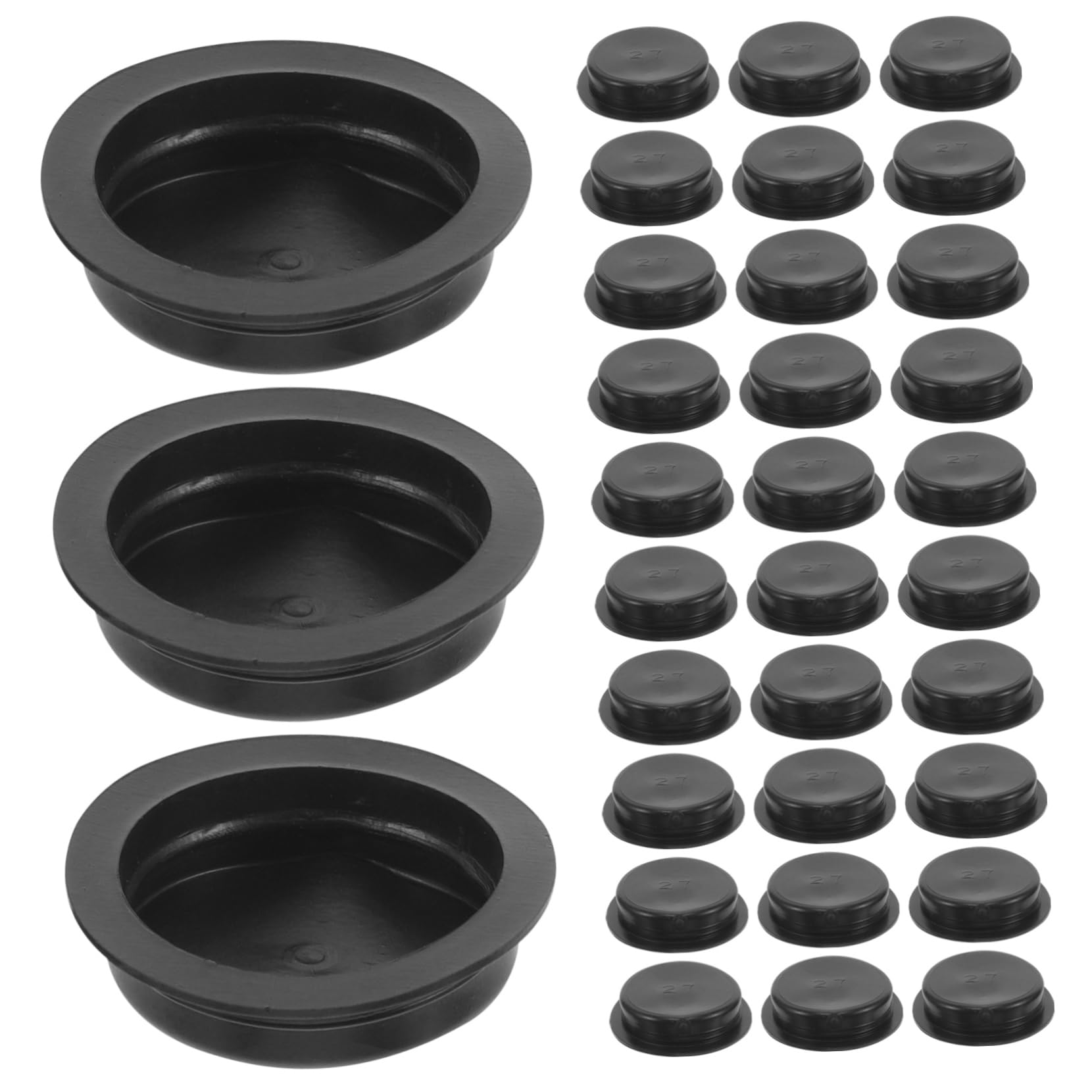 GARVALON 50 pcs Rubber Piggy Bank Plugs Bank Stoppers and Easy to Install Saving Pot Covers Compact for Convenient Storage Safe and Sturdy Design